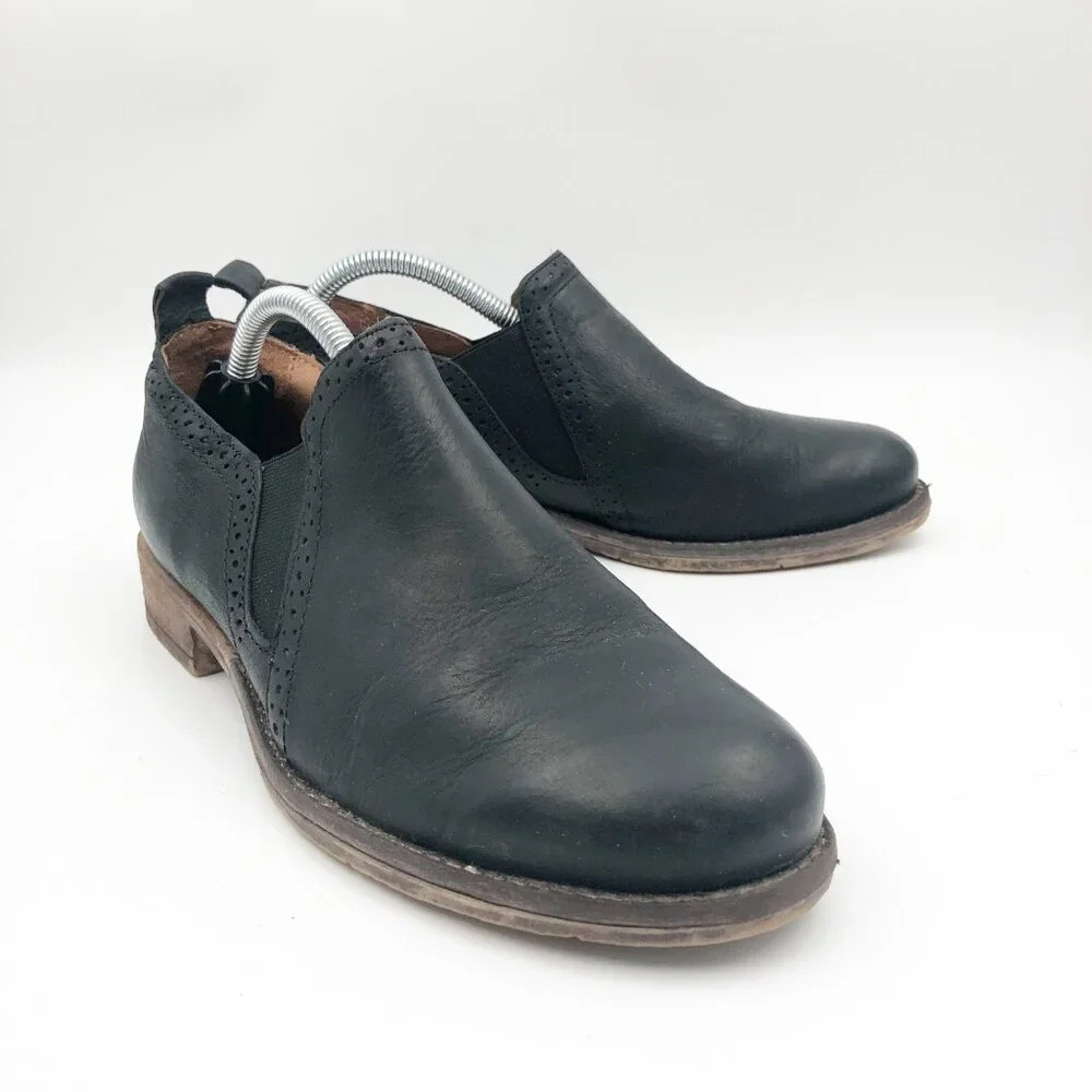 JOSEF SEIBEL Shoes Womens 6.5 Sienna 43 Leather Black Slip On Loafers Flats